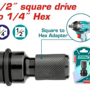 Adaptador para Llave de Impacto  de 1/2" a 1/4" Total (TAC60501)