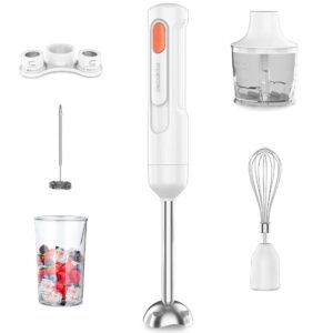 Batidora de Mano Inalambrica Incluye 5 Accesorios 8V Decakila (KMJB042W)