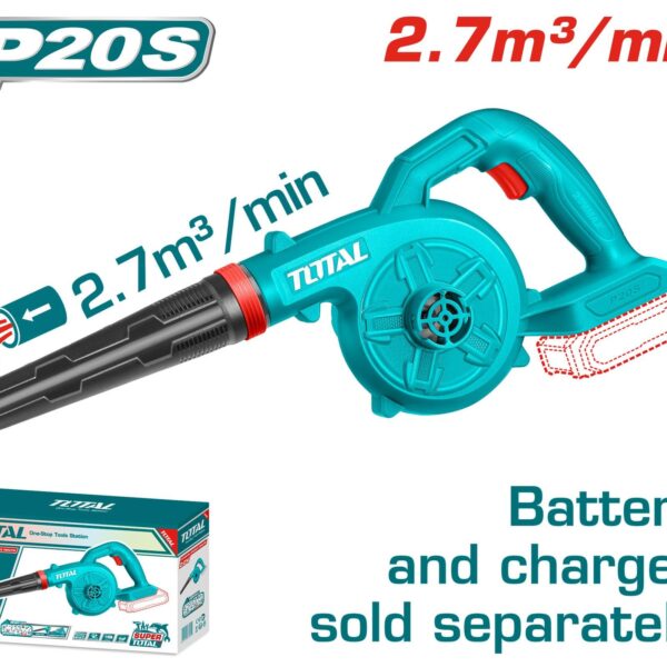 SOPLADORA INALAMBRICA 20V  BATERIA Y CARGADOR SE VENDEN POR SEPARADO (TABLI20028)
