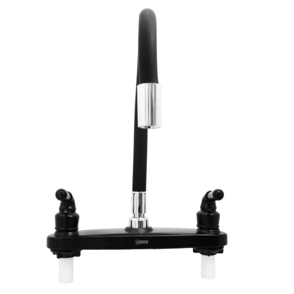 MEZCLADOR LAVAPLATOS FLEXIBLE ALETA 8″ NEGRO ABS UDUKE (HT2170) REF: 20698