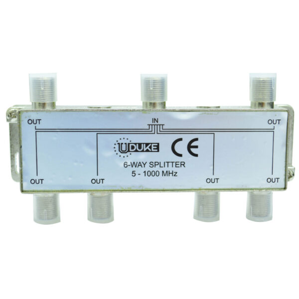 SPLITTER TV FINO X 6 SALIDAS UDUKE (5-1000 MHZ) (HT30290)(HT90152) REFF: 4297
