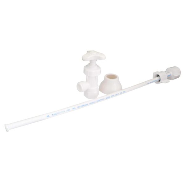 LLAVE REGULACION PLASTICA CON ACOPLES PARA SANITARIO PLASTGRIFOS (3102232) REF: 4924