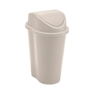 PAPELERA STYLE TAPA VAIVEN 5L TAUPE RIMAX (8776)p ref:17299