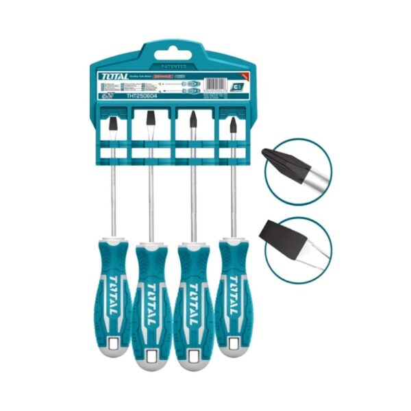DESTORNILLADOR CROMO VANADIUM JUEGO X 7 PZS SUPER SELECT TOTAL (THT2506072) REF:16276