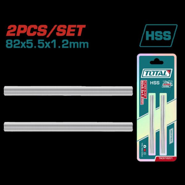 CUCHILLA PARA CEPILLO ELECTRICO (82X5.5X1.2MM) COMPATIBLE CON (UTL1108236) INDUSTRIAL TOTAL (TAC618201)