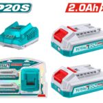 Kit de 2 Baterias 2.0AH + Cargador de 20V Industrial Total (UTFBCPK2212)