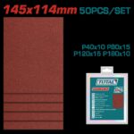 Juego de Hojas de Lija de Palma x 50 Pzs (145X114MM)  Total (TAC749141121)