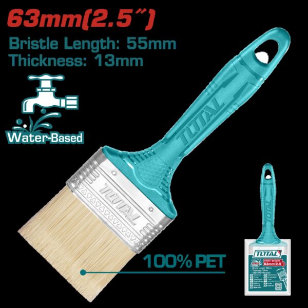 BROCHA 2.5" MANGO PLASTICO TOTAL (THT840256)