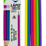 LAPIZ TRIANGULAR NEON HB #2 BLISTER X 6 UNDS AH ROYAL (PAC3175)