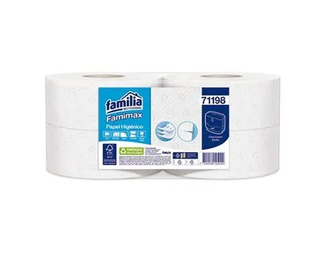 PAPEL HIGIENICO JUMBO FAMIMAX FSC BLANCO TH X 4 ROLLOS X 95 MTS