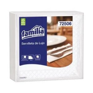 SERVILLETA LUJO BLANCA FAMILIA X 50 UNDS