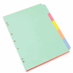 SEPARADORES DE CARTULINA PAPPYER 105 x5 UND COLORES SURTIDOS