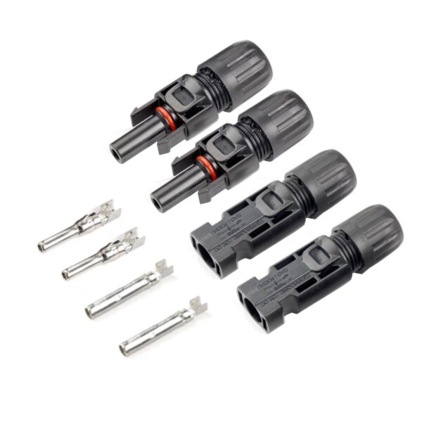 SET DE CONECTORES SOLAR MC4 SENCILLO REF: 678