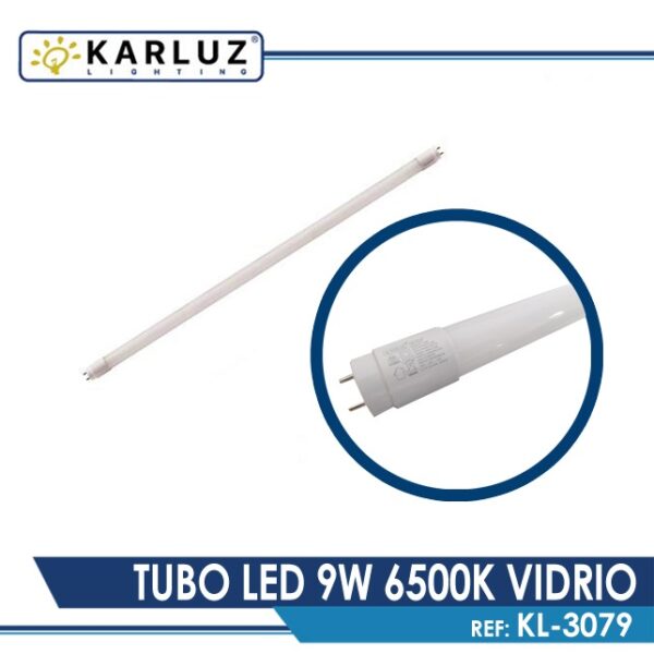 TUBO LED 9W 6500K VIDRIO IT LB677 REF: KL-3079