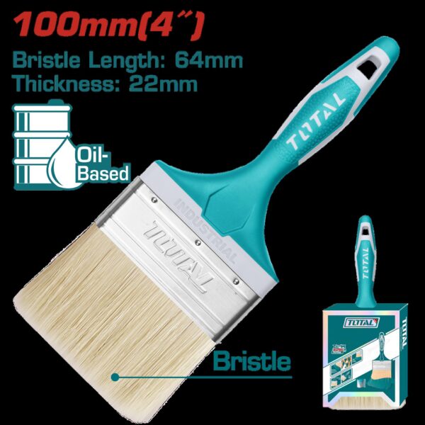 BROCHA 4" MANGO PLASTICO INDUSTRIAL TOTAL (THT84046)