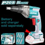 ATORNILLADOR DRYWALL 1/4" INCLUYE 5 PUNTAS BATERIA Y CARGADOR SE VENDEN POR SEPARADO INDUSTRIAL TOTAL (TDSLI20428)