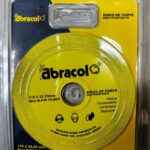 DISCO CORTE VIDRIO Y CERAMICA ABRACOL MULTIPROPOSITO 4 1/2  (115X22.23MM)(SEDIDCH00062)