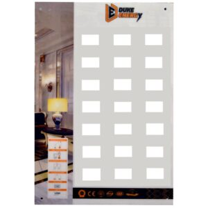 Exhibidor de Linea Electrica Luxor Duke Energy (Tablero Vacio 21 Huecos)