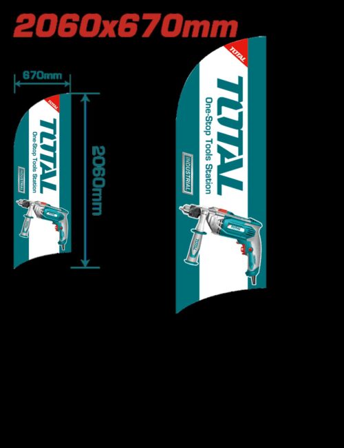 PUBLICIDAD TOTAL BANDERA TIPO PLUMA (TPMGFF03)