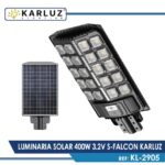 LUMINARIA SOLAR ALUMBRADO PUBLICO 400W FALCON 3.2V 48AH B-LITIO 6500K KARLUZ (KL-2905)
