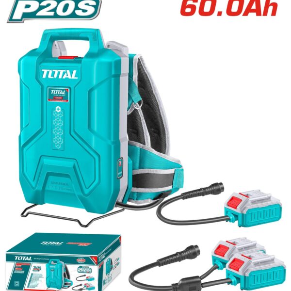 BATERIA TIPO MALETA 20V 60AH CON INDICADOR LED INDUSTRIAL SUPER TOTAL (TFBLI241110)
