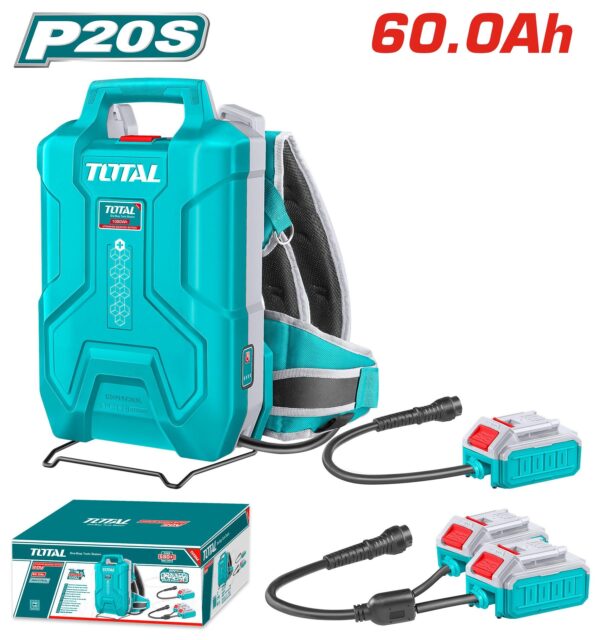 BATERIA TIPO MALETA 20V 60AH CON INDICADOR LED INDUSTRIAL SUPER TOTAL (TFBLI241110)