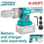 POLIFUSOR DIGITAL PARA TUBO PVC INALAMBRICO 20V 0-320° (20-25-32MM) SUPER TOTAL (TWTLI2018)