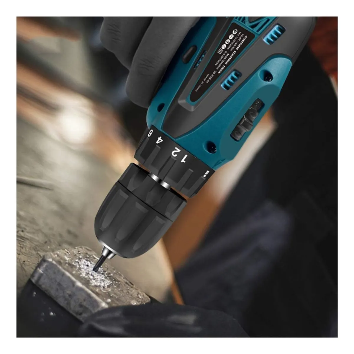 Kit Taladro Eléctrico Inalámbrico De Mano Doble Batería Generico Alta Potencia