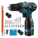 Kit Taladro Eléctrico Inalámbrico De Mano Doble Batería Generico Alta Potencia