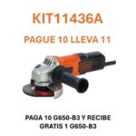 PULIDORA BLACK & DECKER 4 1/2 650W (G650-B3) (PAGUE 10 LLEVE 11)