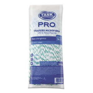 TRAPERO TASK PRO MICROFIBRA VERDE 300 GR SIN CABO REF:1004009