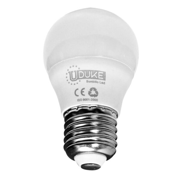 BOMBILLO LED 3W UDUKE LUZ DIA E27 MULTIVOLTAGE (NEVERA) (6500K) (A50) (HT80394) Item: 9259