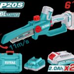 SIERRA MINI INALAMBRICA 6" 20V INDUSTRIAL INCLUYE 2 BATERIA 2.0AH Y CARGADOR TOTAL (UTGSLI20662)