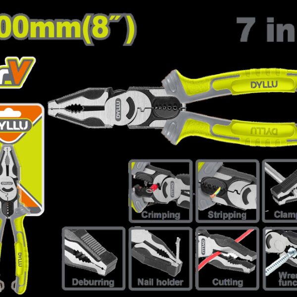 ALICATE 8 " MULTIFUNCIONAL CROMO VANADIUM DYLLU (DTPL1778)