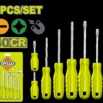JUEGO DESTORNILLADORES X 8 PZS PUNTA IMANTADA DYLLU (DTSS2408)