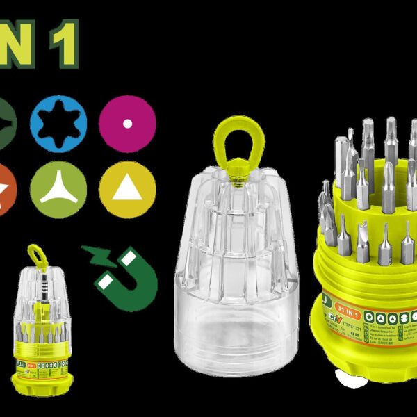 DESTORNILLADOR TIPO PIÑA X 31 EN 1 PZS DYLLU (DTSS1J31)