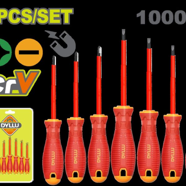 DESTORNILLAD AISLADO 1000V JUEGO X 7 PZS DYLLU (DTSS7407)