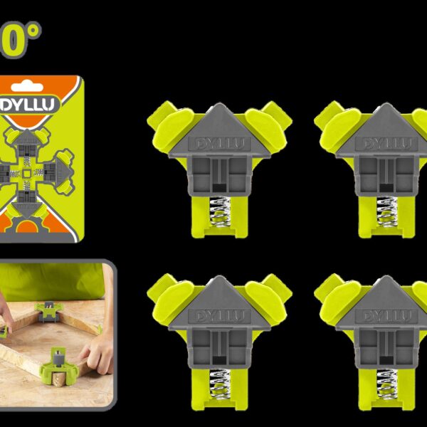 JUEGO DE PRENSAS DE ESQUINA 90° DYLLU (DTCZ6E01)