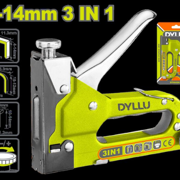 GRAPADORA TAPICERIA 3 EN 1 FUERZA AJUSTABLE (4 - 14 MM)  DYLLU (DTGU2614)