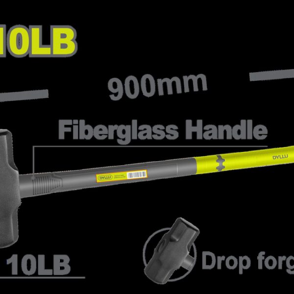 PORRA 10 LB MANGO FIBRA DE VIDRIO DYLLU (DTHM4310)