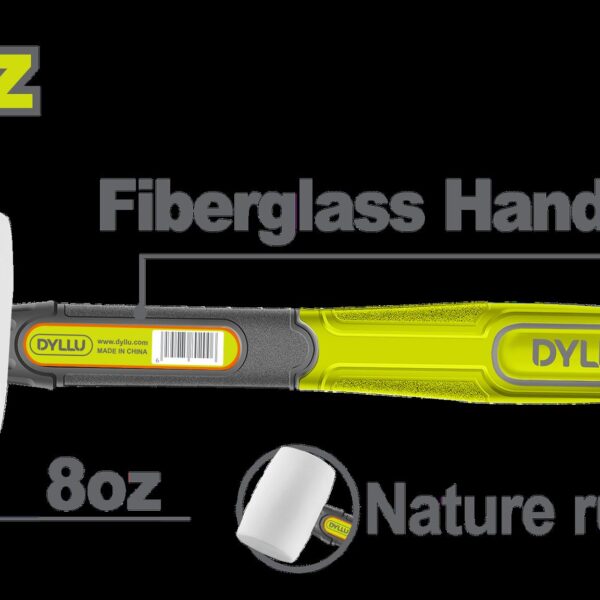 MARTILLO CHIPOTE 8OZ BLANCO MANGO FIBRA (DTHM7303)