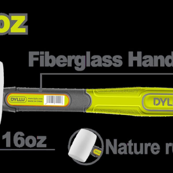 MARTILLO CHIPOTE 16OZ BLANCO MANGO FIBRA (DTHM7304)