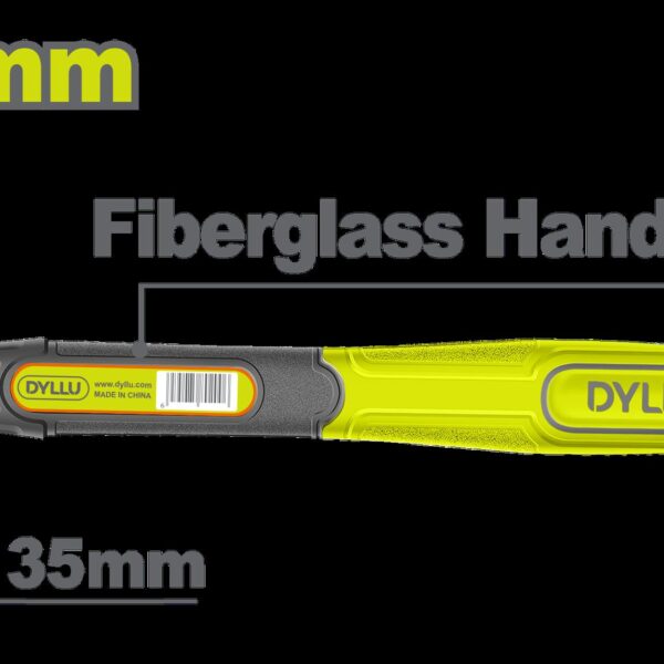 PORRA 35 MM GOMA Y PLASTICO MANGO FIBRA DE VIDRIO Y GOMA  DYLLU (DTHM7305)