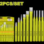 JUEGO DE CINCEL Y PUNZÓN X 12 PZS DYLLU (DTCC8312)