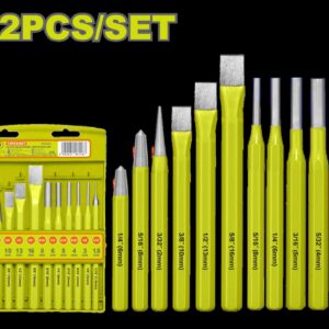 Juego de Cincel y Punzón  x 12 Pzs Dyllu (DTCC8312)