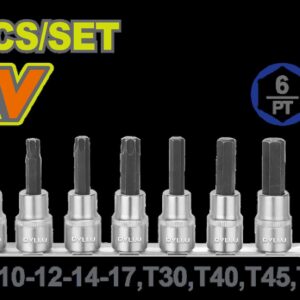 Juego de Copa Torx 1/2" x 10 Pzs Dyllu (DTST1412)