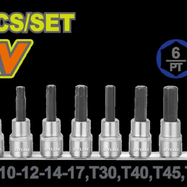 JUEGO DE COPA TORX 1/2" X 10 PZS DYLLU (DTST1412)