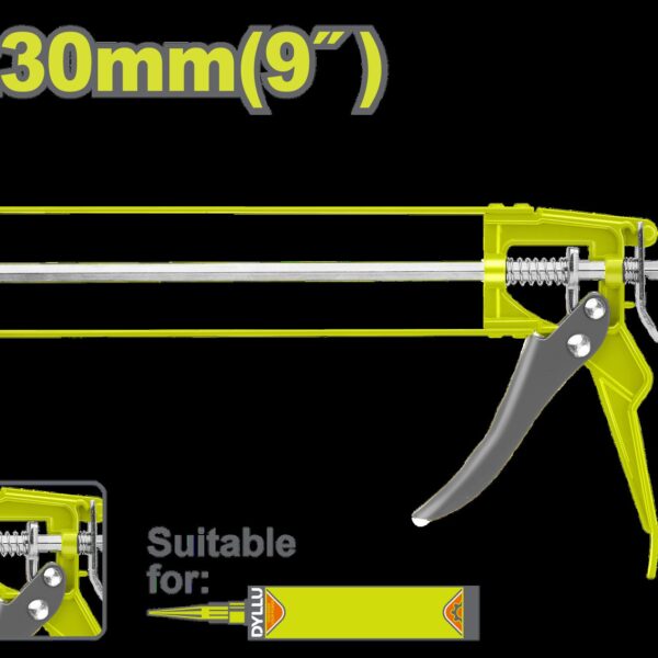 PISTOLA DE CALAFATEO 9" ESQUELETO DYLLU (DTCG3109)