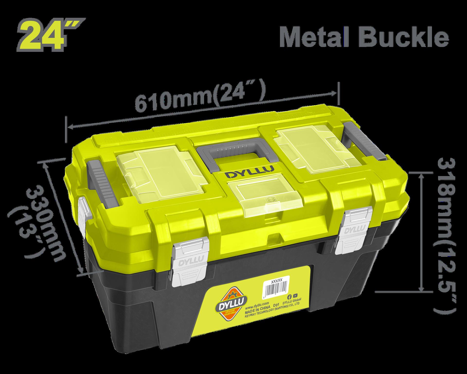 CAJA DE HERRAMIENTA 24" PLÁSTICA CIERRE METALICO DYLLU (DTTB3324)