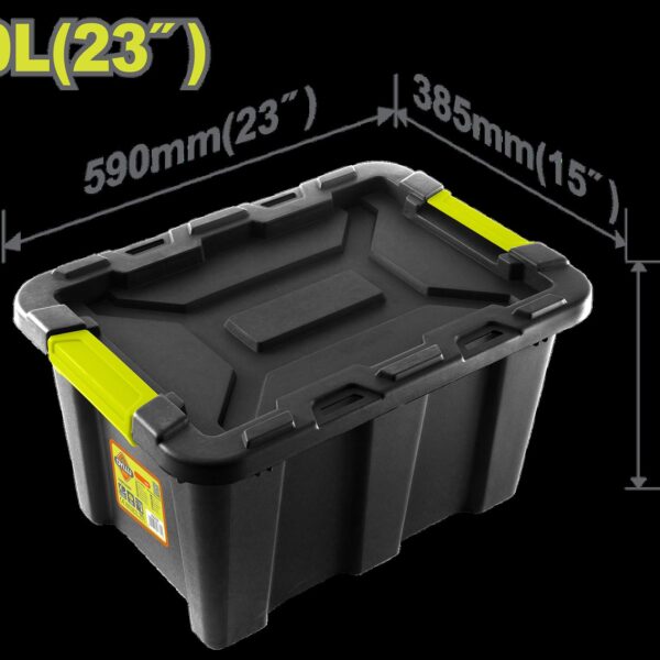 CAJA DE ALMACENAJE  PLÁSTICA 23" 40L DYLLU (DTTB3340)